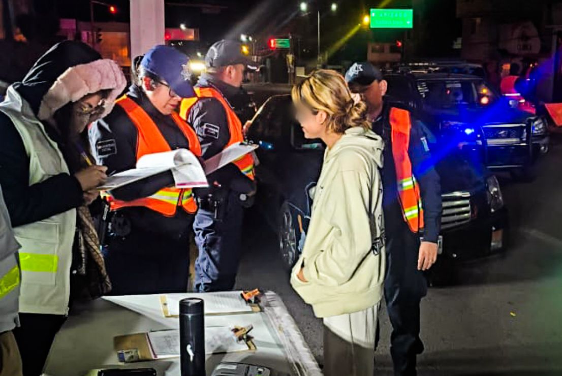 Operativo de alcoholimetría refuerza la prevención y seguridad vial en Tlaxcala capital